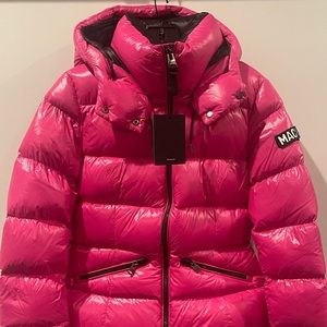 Mackage Marilyn V down jacket in Lotus (fuchsia).  New with tags.  Size small.